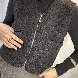 Chaleco borrreguillo cremallera (+colores)