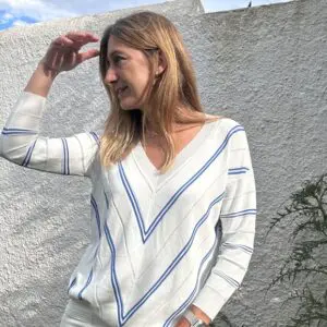 Jersey rayas punto fino