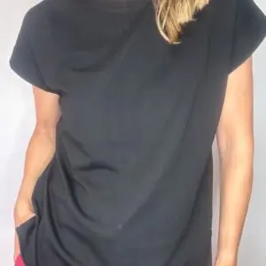 camiseta manga corta negra