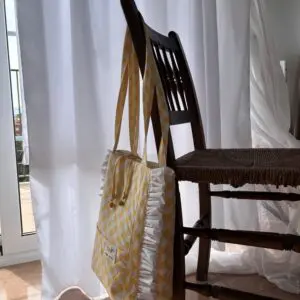 Bolso Tote bag volante vichy
