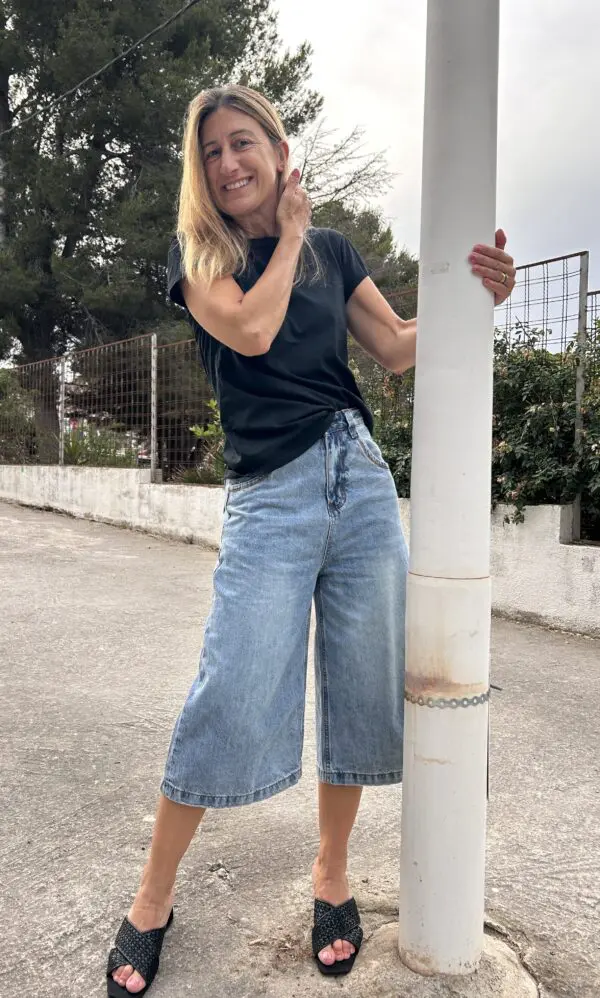 jeans bermuda larga - Imagen 3