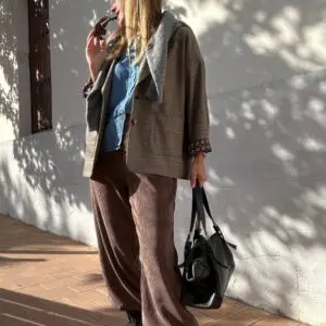 pantalón pana volante en bajo (+colores)