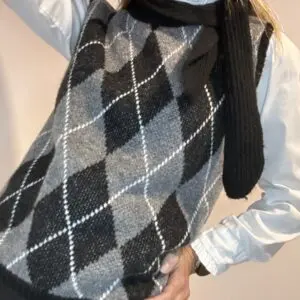 Chaleco punto de rombos