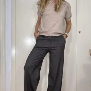 Pantalón vestir estampado espiga (+tallas)